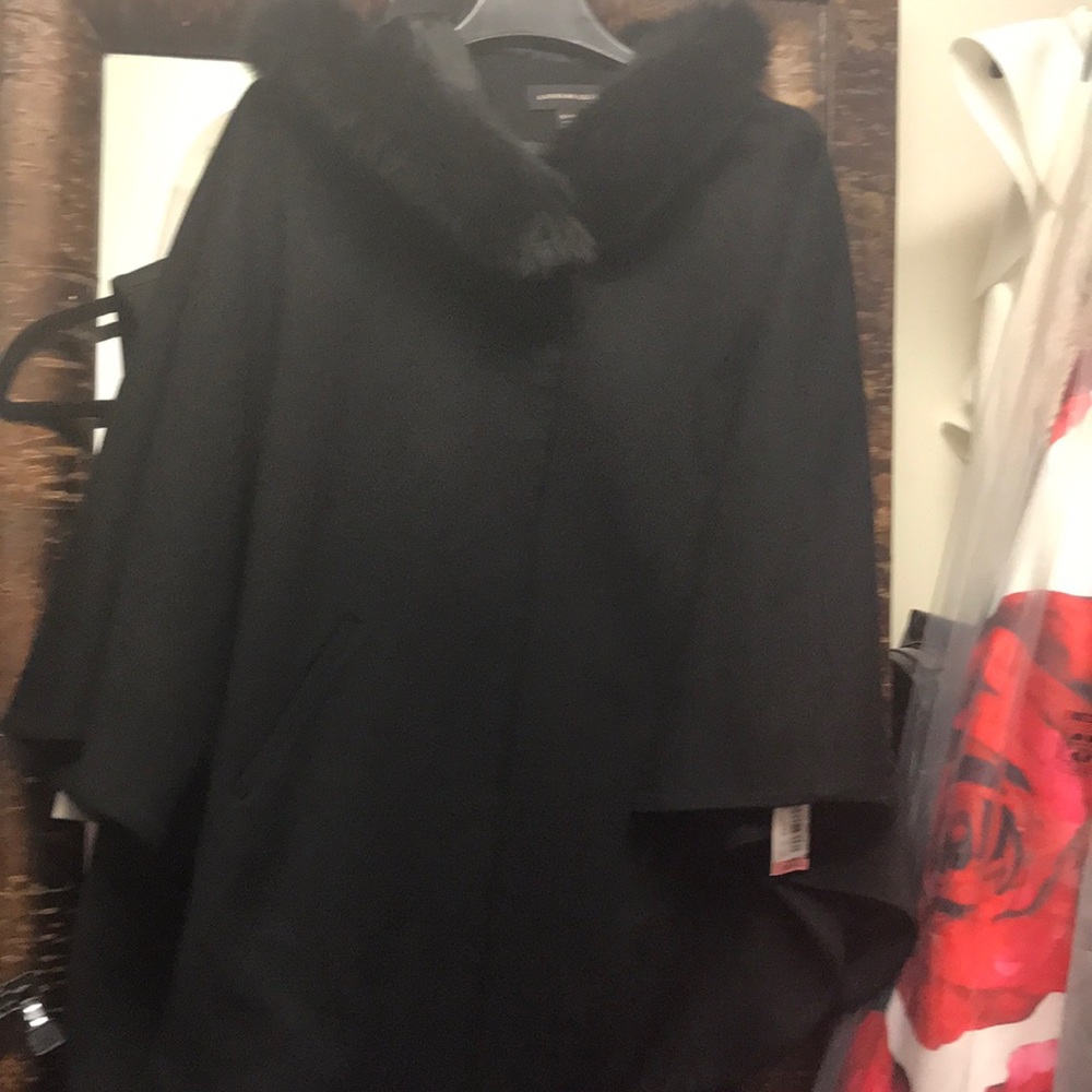 Cashmere cape jacket